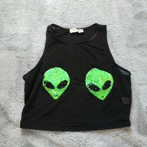 Sheer Alien Tank